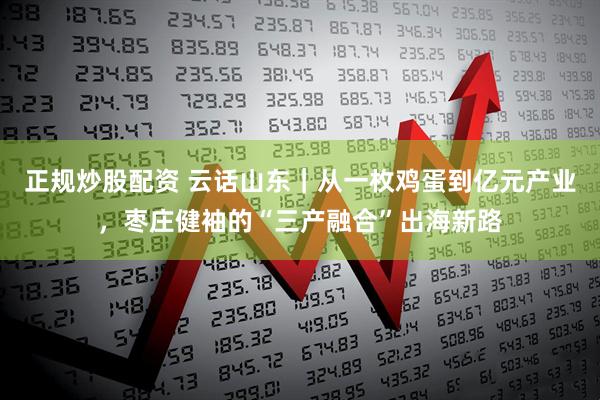 正规炒股配资 云话山东｜从一枚鸡蛋到亿元产业，枣庄健袖的“三产融合”出海新路
