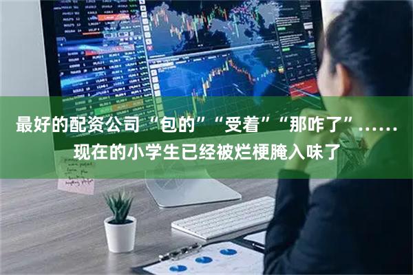 最好的配资公司 “包的”“受着”“那咋了”……现在的小学生已经被烂梗腌入味了